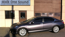 Grey 2013 Honda Accord with premium automotive window tint
